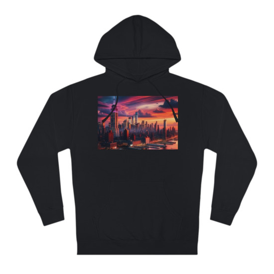 New York Skyline at Sunset Hoodie