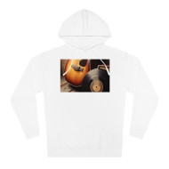Classic Vinyl Record and Guitar Hoodie
